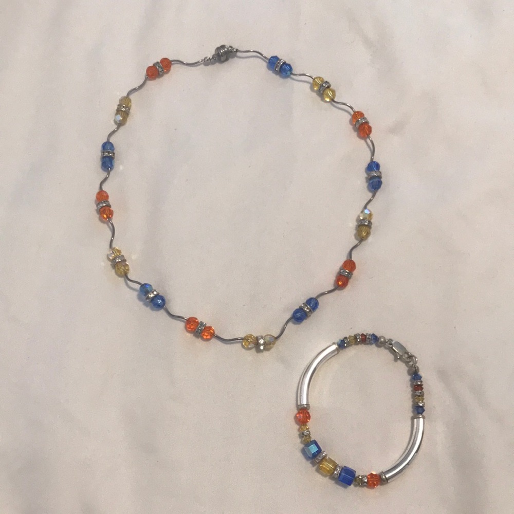 Matching Necklace and Bracelet Set